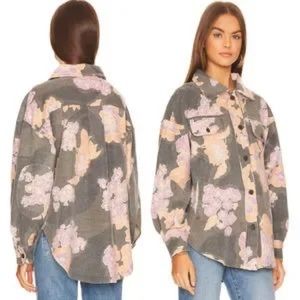 NWT-FREE PEOPLE Floral Print Button Down Jacket/Shirt Multiple S,M